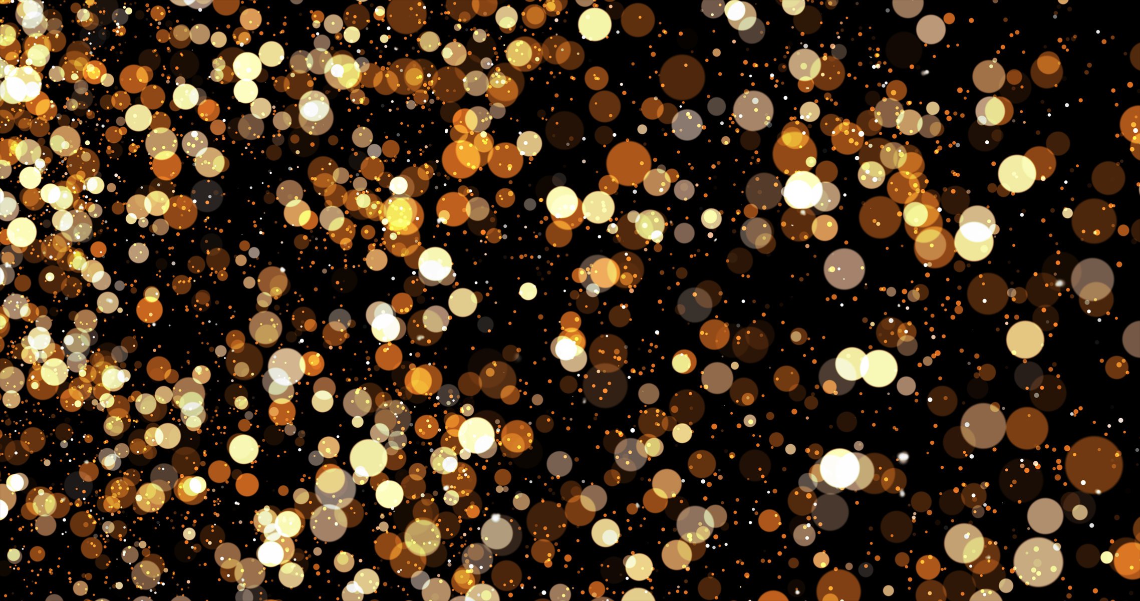 Gold Bokeh Glitter Texture Background