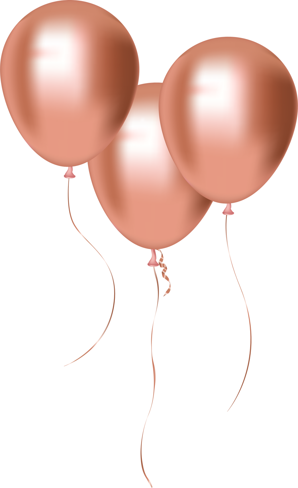 Metallic Celebratory Rose Gold Group Balloons